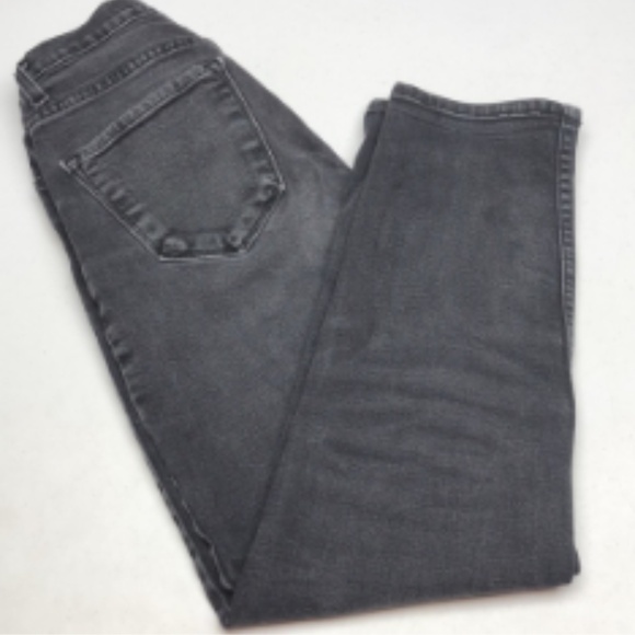 MADE IN USA ๐บ๐ธ VIBRANT GRAYWASH HIGH-RISE SLIM TAPERED JEANS 5/26x27 ๐บ๐ธ - Picture 3 of 12